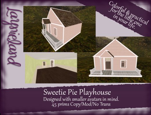 ~LL~ Sweetie Pie Playhouse (45 Prims)