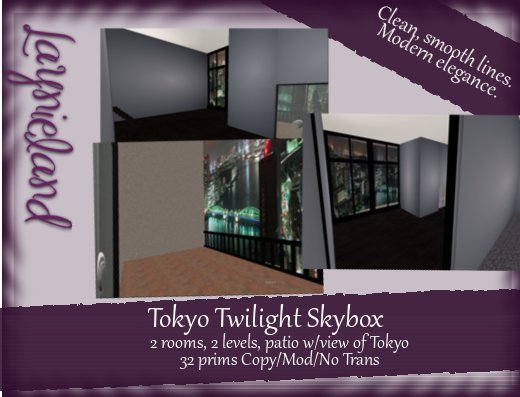 Tokyo Twilight Skybox (32 Prims)