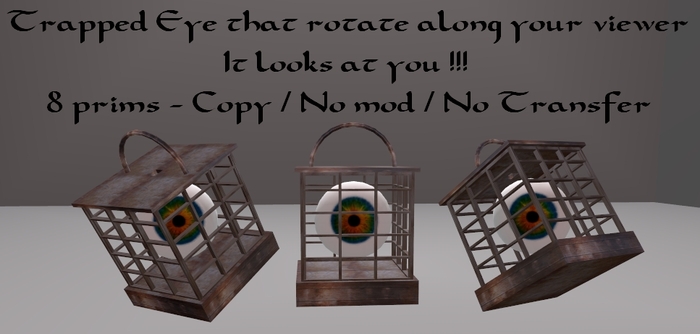 Trapped eye that rotate along your viewer - sculpted details
