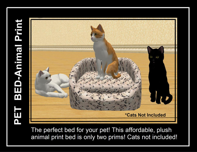 PET BED-Animal Print