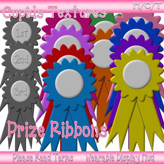 *CUPIDS* 16 PRIZE RIBBONS Textures