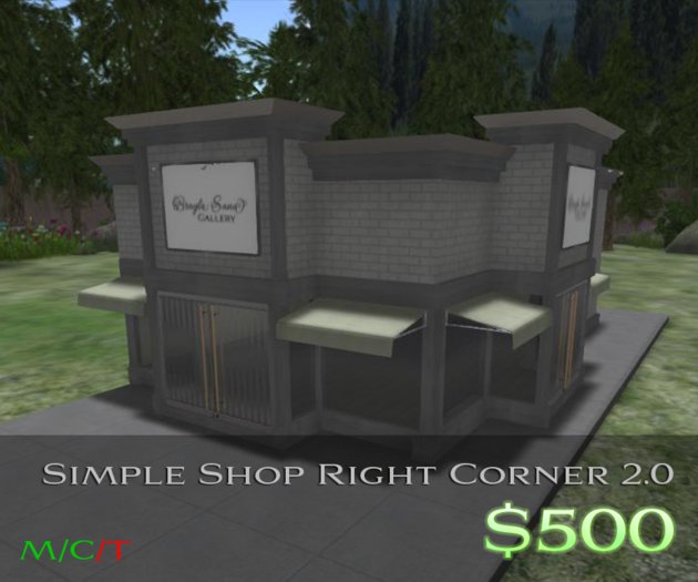 [BR] Sage Simple Shop Store Right Corner (Crate) 