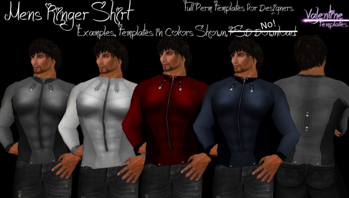 *VT* - Mens Ringer Shirt - No PSD 