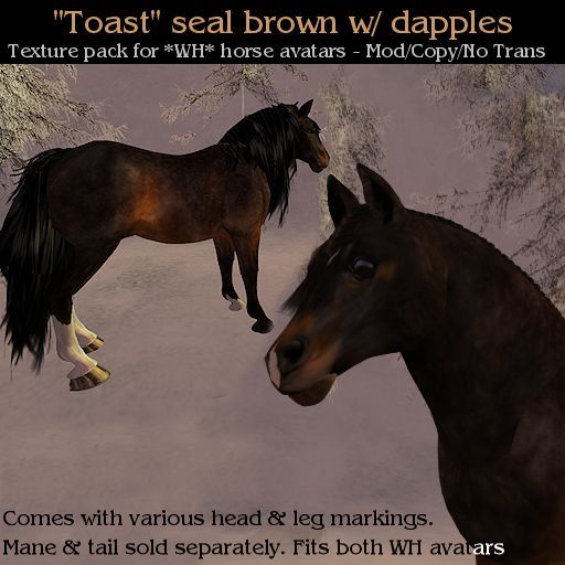 WH - Toast - Seal Brown with Dapples Texture Pack for Water Horse Avatars