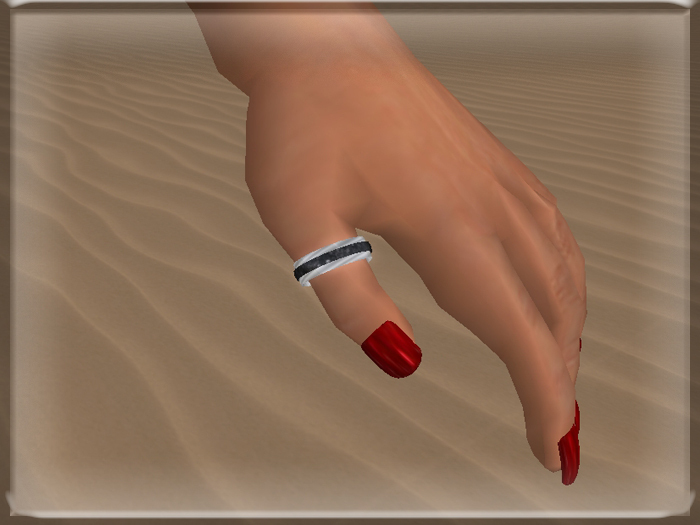 ::BnB:: thumb ring silver onyx