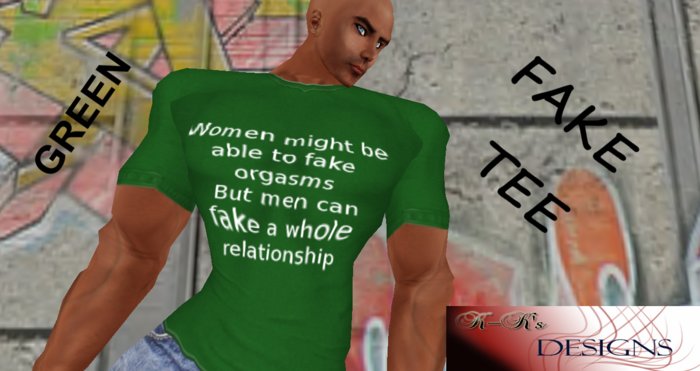 Men's Fake Tee Green