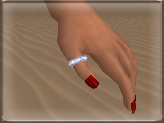 ::BnB:: thumb ring silver opal