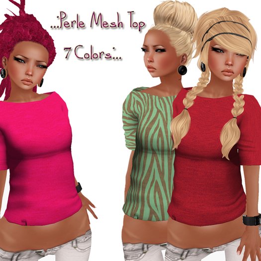 ..:Perle Mesh Top Zebra Rosa:..