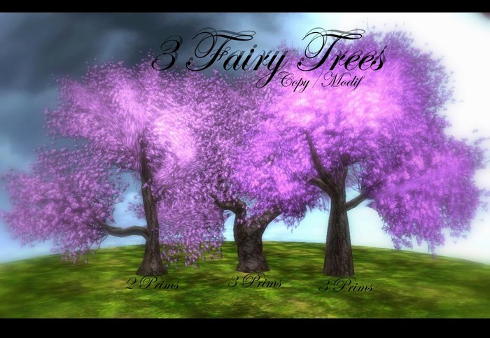 -3 FAIRY TREES VIOLET-