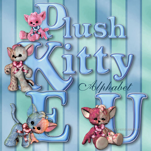 @MA@ TEXTURES Plush Kitties Alphabet 