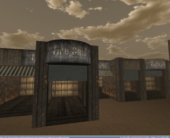 !! BrickWerkz !! Burntout Store (Set) - Urban Grunge