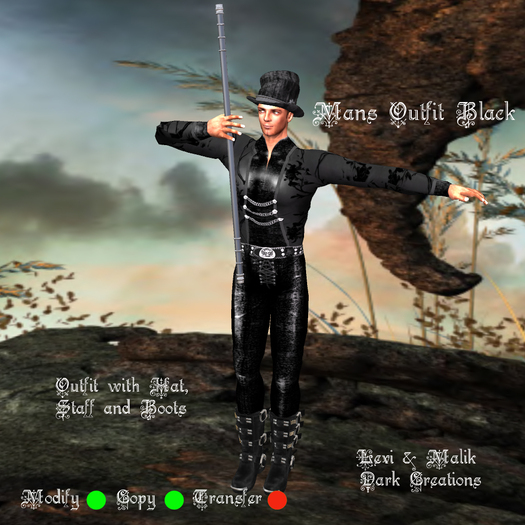 Mans Outfit Black