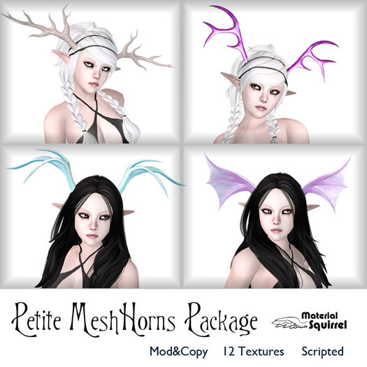 Petite Mesh Horns Package(Lights) 4 Horns- by Material Squirrel