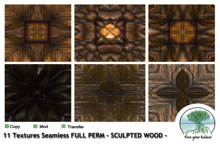 FYN Texture - SCULPTED WOOD -