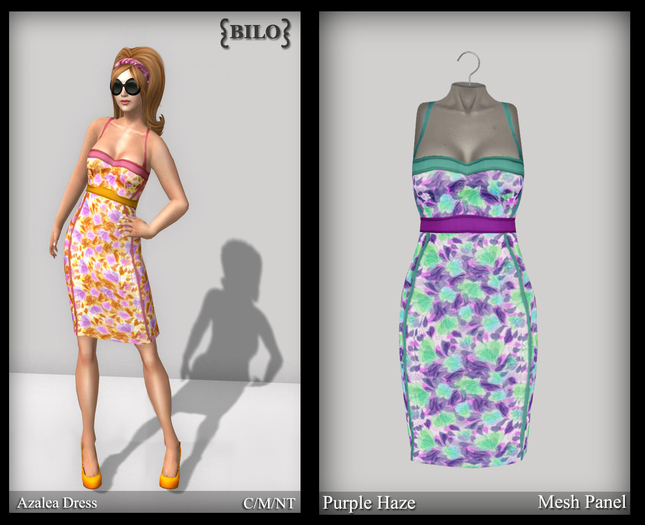 {bilo} Azalea Dress: Purple Haze