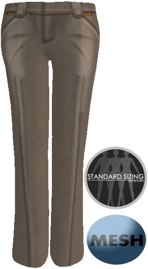 :[strip'd]: Slacks [Brown] MESH