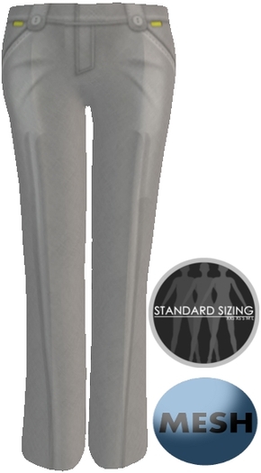 :[strip'd]: Slacks [Light Grey] MESH