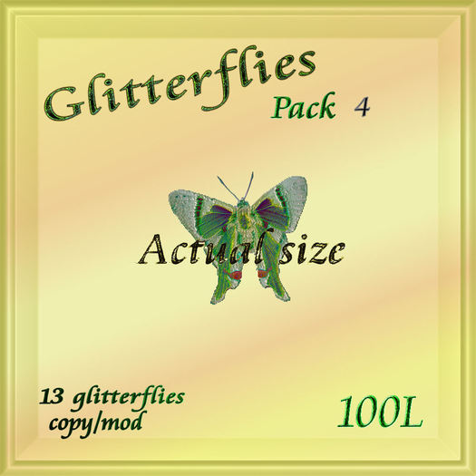 Glitterflies set 4