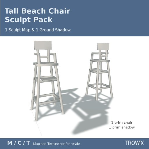 Trowix - Tall Beach Chair Sculpt Pack