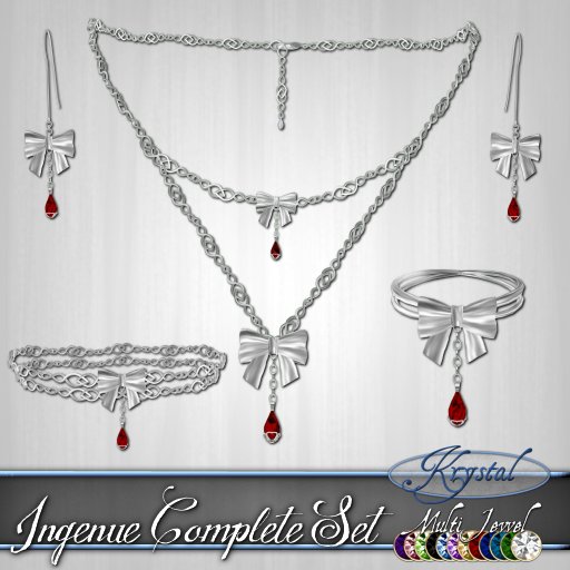 Ingenue Jewelry Set - Silver (MultiJewel)