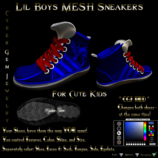 Lil Boys MESH Sneakers - HUD Enabled