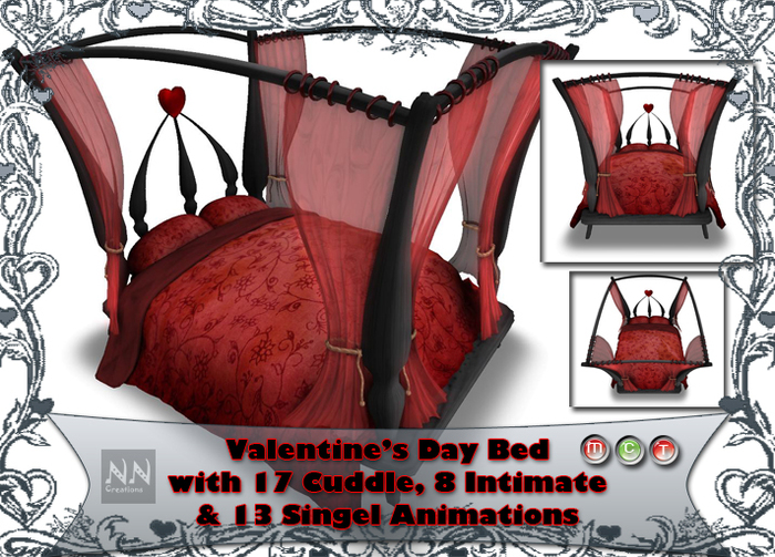 NN Valentine's Day Bed with Couple Anims