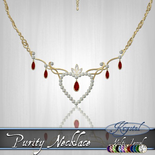 Purity Necklace - Gold (MultiJewel)