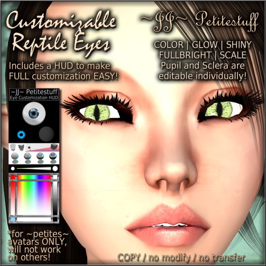 ~JJ~ Petitestuff Customizable Reptile Eyes