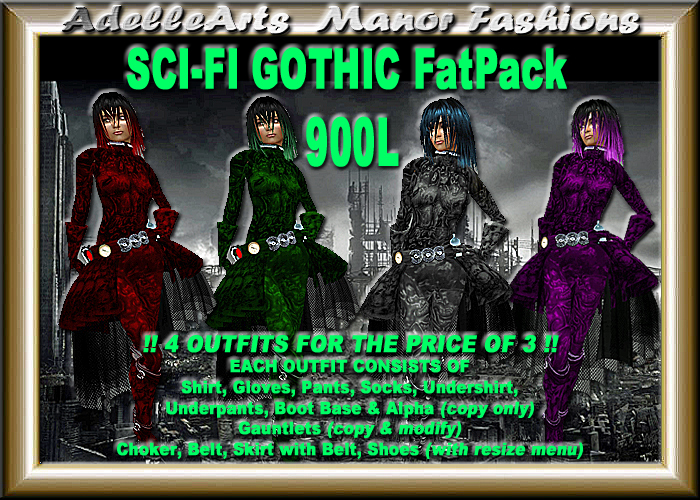 AdelleArts Sci-Fi Gothic FatPack