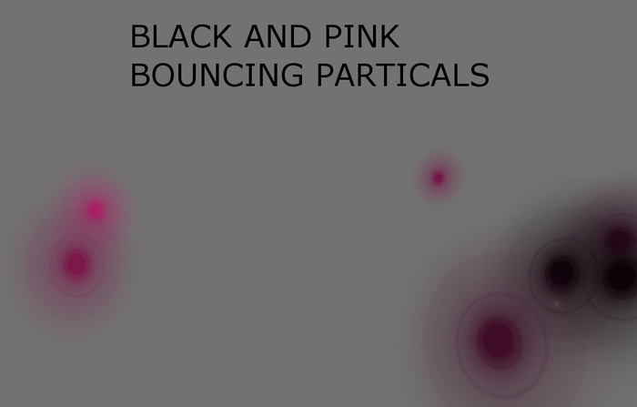 BOUNCING PINK AND BLACK BALLS >BOXED<