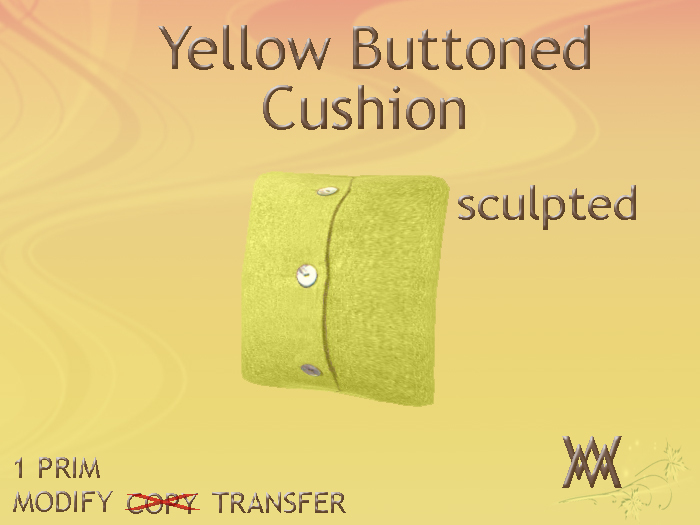 Cushion Buttons Yellow by Wild Motley