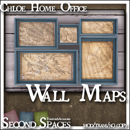 Chloe Home Office Wall Maps (boxed)