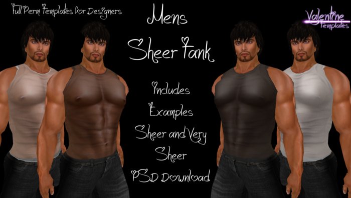 *VT* - Mens Sheer Tank