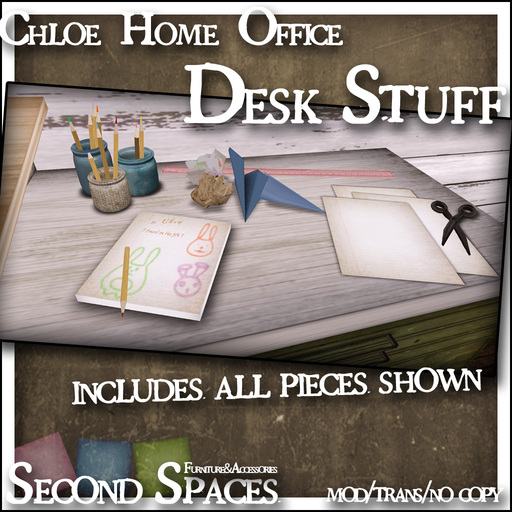 Chloe Home Office Desk Stuff (boxed)