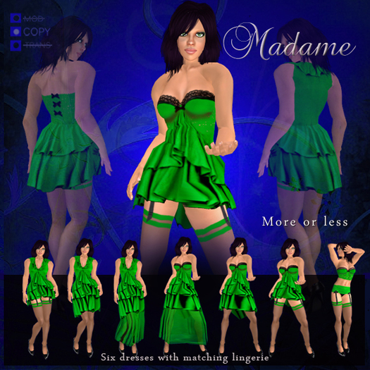 Madame Haute Couture - More or less, apple green