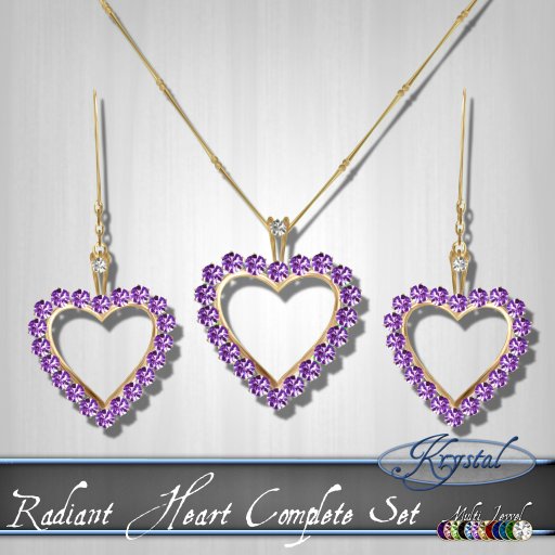 Radiant Heart - Jewelry Set - Gold (MultiJewel) 