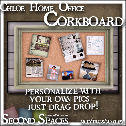 Chloe Home Office Corkboard (boxed)