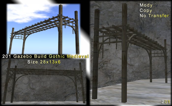 FD Design Gazebo Build Gothic Medieval 201 in a Box 