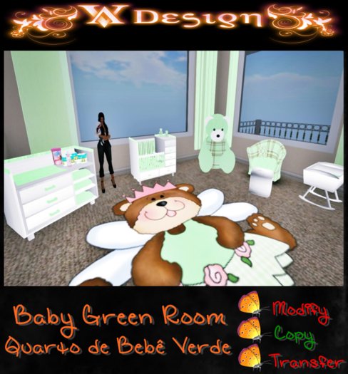 Baby green room