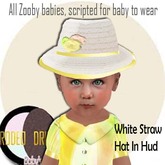 Zooby Legacy baby White Straw HAT