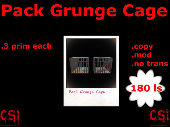 Pack Grunge Cage (box)