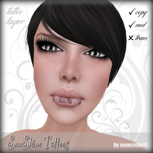 SunShine face tattoo KissMe