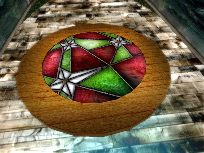 Stained Glass Red/Green Stage