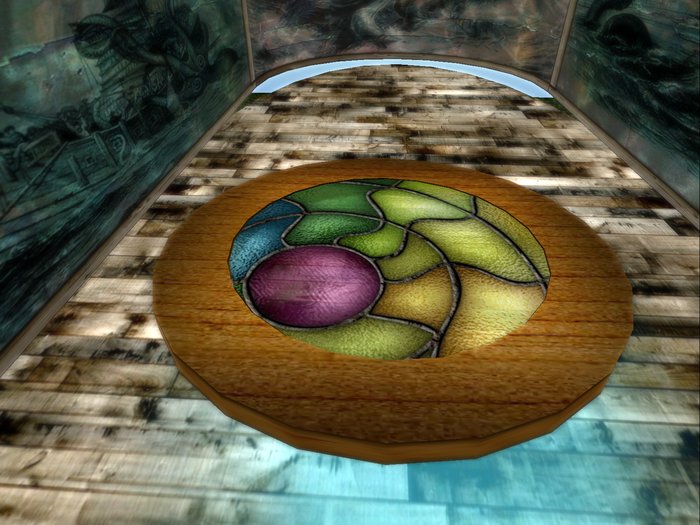 Stained Glass Swirl Stage