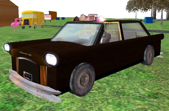 Old Police Patrol Cruiser