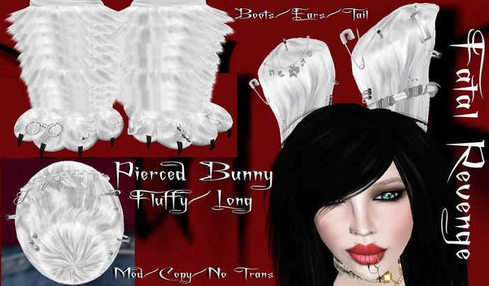 Fatal Revenge- Pierced Bunny {Large/Fluffy} (Promo Sale)