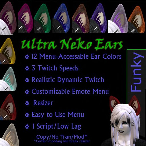 Ultra Neko Ears Funky Color