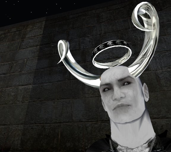 Silver Minotaur Horns