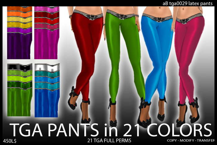 aB tga0029 latex pants