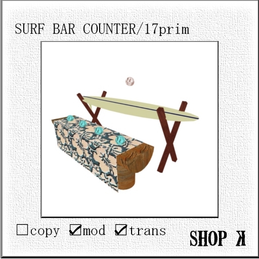 SURF BAR COUNTER